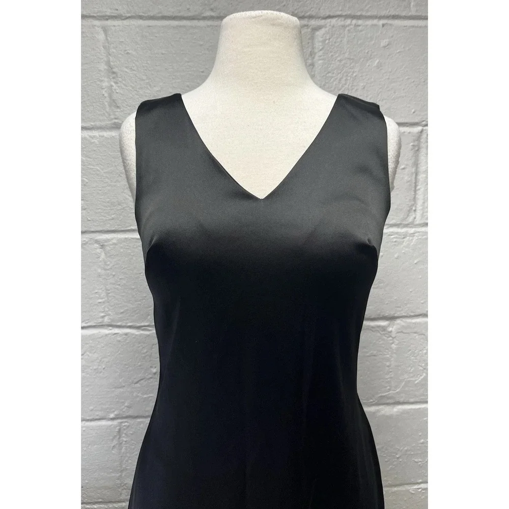 Vintage Rampage Satin Cocktail‎ Dress 90s  Y2K Whimsigoth Beaded Bodycon sz 3